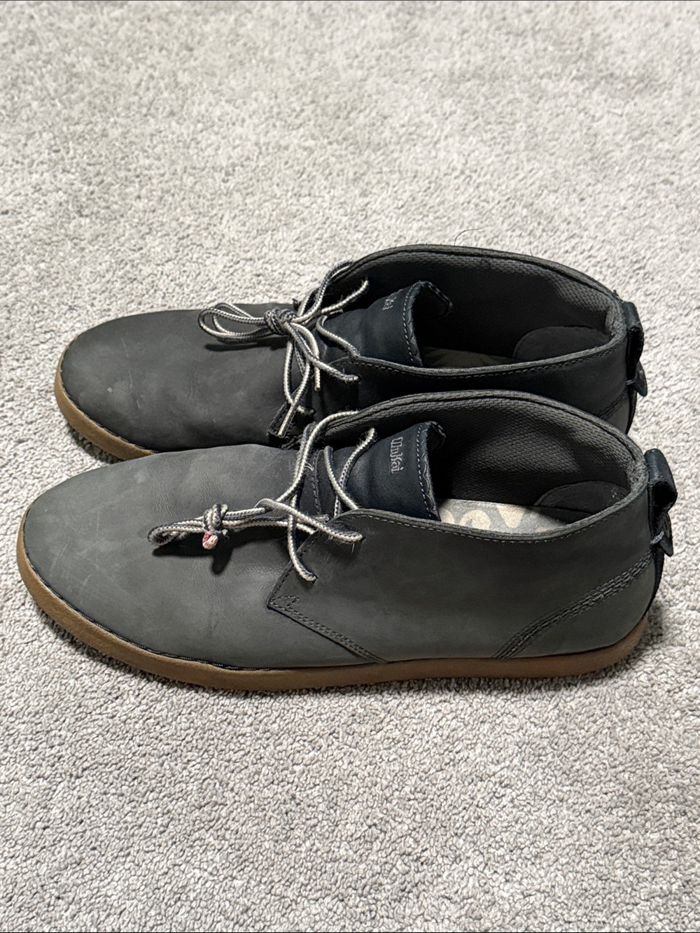 OluKai Kupono Leather Chukka Shoes Size 12 Black